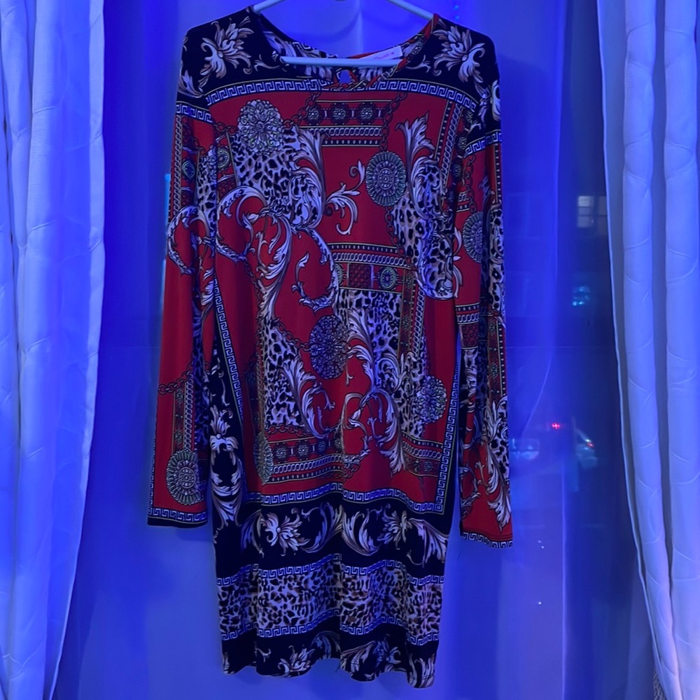 Knee length spandex mini dress